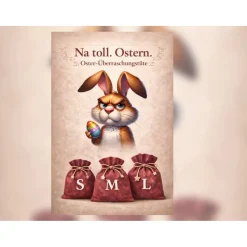Na Toll Ostern Überraschungstüte – Freche, sarkastische Anti-Ostern-Geschenkidee in S, M, L