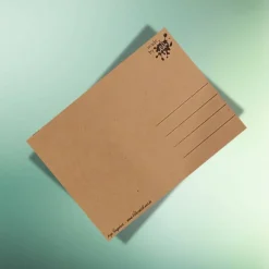 Nachhaltige Osterkarte „Ein unverwüstliches Osterfest“ – DIN A6, Klappkarte oder Postkarte, Kraftpapier