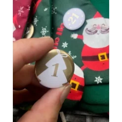 Nachhaltiger Adventskalender Unikat zum Befüllen aus Baumwolle – Wiederverwendbare Weihnachtssocken