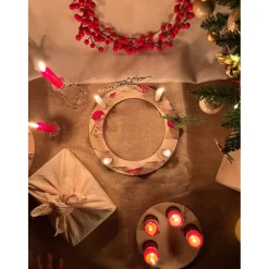 Nachhaltiger Adventskranz aus Holz modern | Weihnachtskranz aus Holz | Adventsdekoration nachhaltig