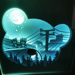 Nachtlicht  Bärchen Lampe in 3D, Bild inkl. Farbwechsel und Fernbedienung, Geschenk für Kinder