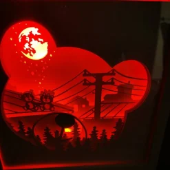 Nachtlicht  Bärchen Lampe in 3D, Bild inkl. Farbwechsel und Fernbedienung, Geschenk für Kinder