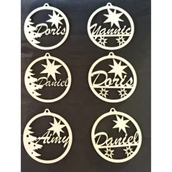 Namensanhänger personalisiert aus Holz