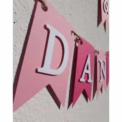 Namensgirlande zur Hochzeit Verlobung Jahrestag Namenskette Wimpelkette Girlande mit Wunschnamen