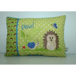Namenskissen - Kuschelkissen - Igel & Schnecki - 30x40 cm - Taufe - Geburt