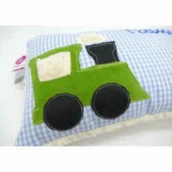 Namenskissen Taufkissen Kuschelkissen Kindergartenkissen Geburtsgeschenk  Eisenbahn Lok Lokomotive