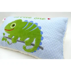 Namenskissen Taufkissen Kuschelkissen Kindergartenkissen Geburtsgeschenk  Chamäleon Leguan Echse