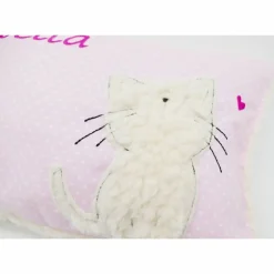 Namenskissen Taufkissen Kuschelkissen Kindergartenkissen Geburtsgeschenk  Schmusekissen Katze Kätzchen