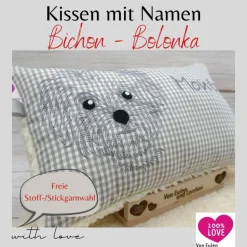 Namenskissen Taufkissen Kuschelkissen Kindergartenkissen Geburtsgeschenk  Eisenbahn Lok Lokomotive