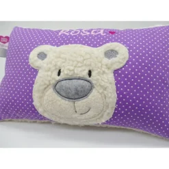 Namenskissen Taufkissen Kuschelkissen Kindergartenkissen Geburtsgeschenk  Bär Teddybär Kuschelbär