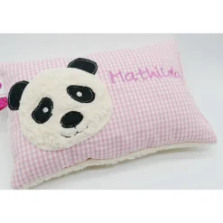 Namenskissen Taufkissen Kuschelkissen Kindergartenkissen Geburtsgeschenk  Panda Pandabär