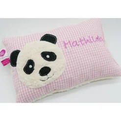 Namenskissen Taufkissen Kuschelkissen Kindergartenkissen Geburtsgeschenk  Panda Pandabär
