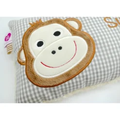 Namenskissen Taufkissen Kuschelkissen Kindergartenkissen Geburtsgeschenk  Affe Äffchen Monkey
