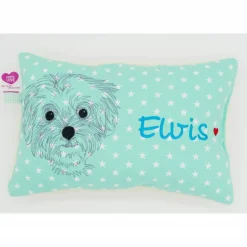 Namenskissen Taufkissen Kuschelkissen Kindergartenkissen Geburtsgeschenk  Bolonka