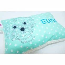 Namenskissen Taufkissen Kuschelkissen Kindergartenkissen Geburtsgeschenk  Bolonka