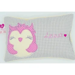 Namenskissen Taufkissen Kuschelkissen Kindergartenkissen Geburtsgeschenk  Eule Eulchen