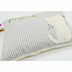 Namenskissen Taufkissen Kuschelkissen Kindergartenkissen Geburtsgeschenk  Schmusekissen Katze Kätzchen