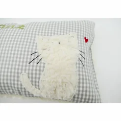 Namenskissen Taufkissen Kuschelkissen Kindergartenkissen Geburtsgeschenk  Schmusekissen Katze Kätzchen