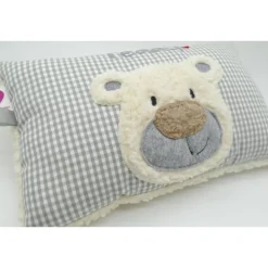 Namenskissen Taufkissen Kuschelkissen Kindergartenkissen Geburtsgeschenk  Bär Teddybär Kuschelbär