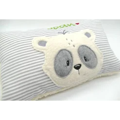 Namenskissen Taufkissen Kuschelkissen Kindergartenkissen Geburtsgeschenk  Panda Pandaliebe Pandabär