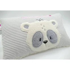 Namenskissen Taufkissen Kuschelkissen Kindergartenkissen Geburtsgeschenk  Panda Pandaliebe Pandabär