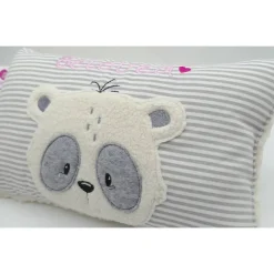 Namenskissen Taufkissen Kuschelkissen Kindergartenkissen Geburtsgeschenk  Panda Pandaliebe Pandabär