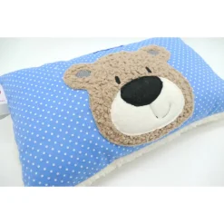 Namenskissen Taufkissen Kuschelkissen Kindergartenkissen Geburtsgeschenk  Bär Teddybär Kuschelbär