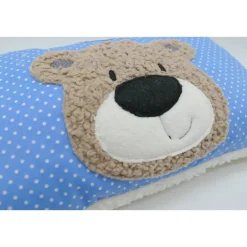 Namenskissen Taufkissen Kuschelkissen Kindergartenkissen Geburtsgeschenk  Bär Teddybär Kuschelbär