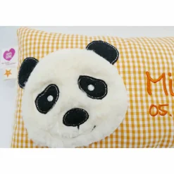 Namenskissen Taufkissen Kuschelkissen Kindergartenkissen Geburtsgeschenk  Panda Pandabär