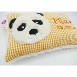 Namenskissen Taufkissen Kuschelkissen Kindergartenkissen Geburtsgeschenk  Panda Pandabär