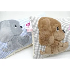 Namenskissen Taufkissen Kuschelkissen Kindergartenkissen Geburtsgeschenk Kuschliger Hundewelpe