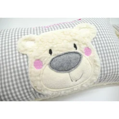 Namenskissen Taufkissen Kuschelkissen Kindergartenkissen Geburtsgeschenk  Bär Teddybär Kuschelbär
