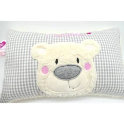 Namenskissen Taufkissen Kuschelkissen Kindergartenkissen Geburtsgeschenk  Bär Teddybär Kuschelbär