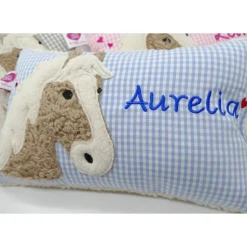 Namenskissen Taufkissen Kuschelkissen Kindergartenkissen Geburtsgeschenk Pferd Pferdchen Pony