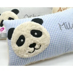 Namenskissen Taufkissen Kuschelkissen Kindergartenkissen Geburtsgeschenk  Panda Pandabär