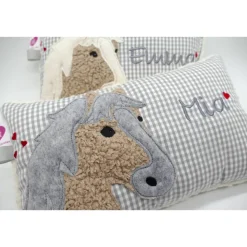 Namenskissen Taufkissen Kuschelkissen Kindergartenkissen Geburtsgeschenk Pferd Pferdchen Pony