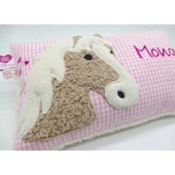 Namenskissen Taufkissen Kuschelkissen Kindergartenkissen Geburtsgeschenk Pferd Pferdchen Pony