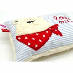 Namenskissen Taufkissen Kuschelkissen Kindergartenkissen Geburtsgeschenk  Bär Eisbär