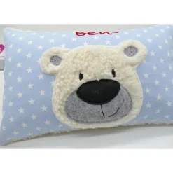 Namenskissen Taufkissen Kuschelkissen Kindergartenkissen Geburtsgeschenk  Bär Teddybär Kuschelbär