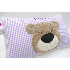 Namenskissen Taufkissen Kuschelkissen Kindergartenkissen Geburtsgeschenk  Bär Teddybär Kuschelbär