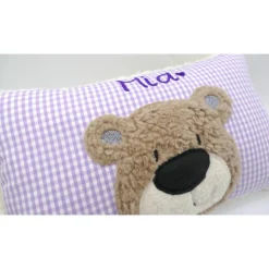 Namenskissen Taufkissen Kuschelkissen Kindergartenkissen Geburtsgeschenk  Bär Teddybär Kuschelbär