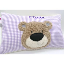 Namenskissen Taufkissen Kuschelkissen Kindergartenkissen Geburtsgeschenk  Bär Teddybär Kuschelbär
