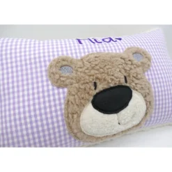 Namenskissen Taufkissen Kuschelkissen Kindergartenkissen Geburtsgeschenk  Bär Teddybär Kuschelbär