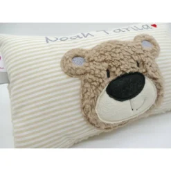 Namenskissen Taufkissen Kuschelkissen Kindergartenkissen Geburtsgeschenk  Bär Teddybär Kuschelbär