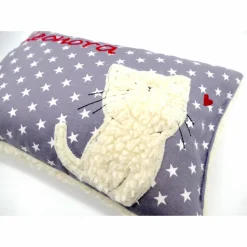 Namenskissen Taufkissen Kuschelkissen Kindergartenkissen Geburtsgeschenk  Schmusekissen Katze Kätzchen