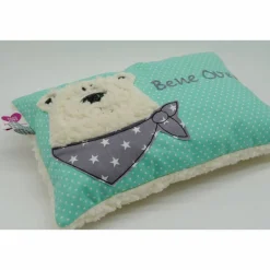 Namenskissen Taufkissen Kuschelkissen Kindergartenkissen Geburtsgeschenk Bär Eisbär Kuschelbär