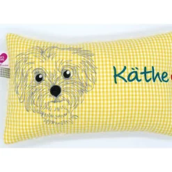 Namenskissen Taufkissen Kuschelkissen Kindergartenkissen Geburtsgeschenk  Bolonka