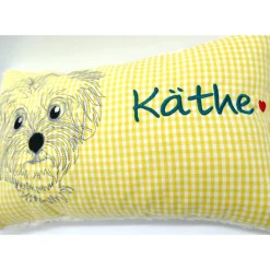 Namenskissen Taufkissen Kuschelkissen Kindergartenkissen Geburtsgeschenk  Bolonka