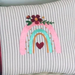 Namenskissen zu Kommunion oder Konfirmation, personalisiertes Kissen für Mädchen, Kissen mit Namen