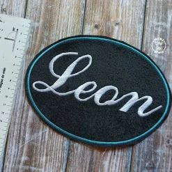 Namenspatch XXL für Schultüten mit Wunschnamen in schwarz oder weiß